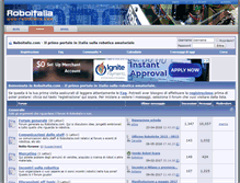 Tablet Screenshot of forum.roboitalia.com